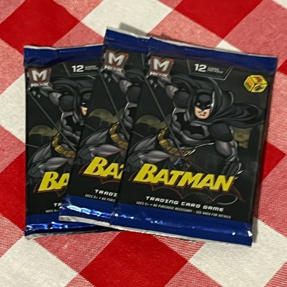 🎁 New Unopened Factory Sealed Batman Cards, Pack of 12 Cards, 3 Packs